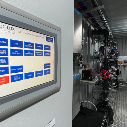 HyPURE RO system control panel are designed and programmed in-house