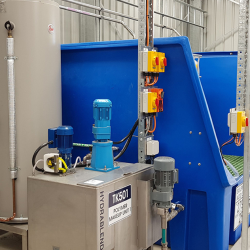 SureBLEND polymer dosing systems and IBD at a trade waste plant
