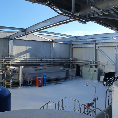 Ground water treatment plant installed in Sydney. The system comprises DAF and media filtration
