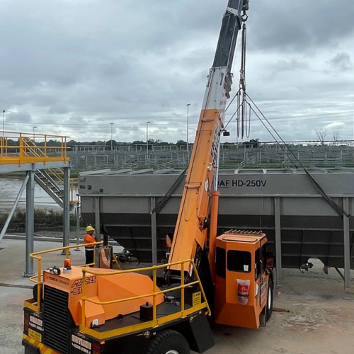 D&C of a primary treatment plant involving 2 x HD-250V HyDAF systems at an abattoir in QLD
