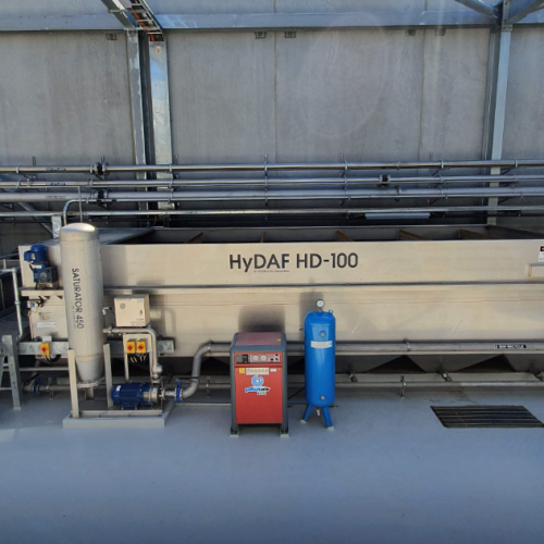 A 100 kL/hr HyDAF  operating at a ground water treatment plant in Sydney
