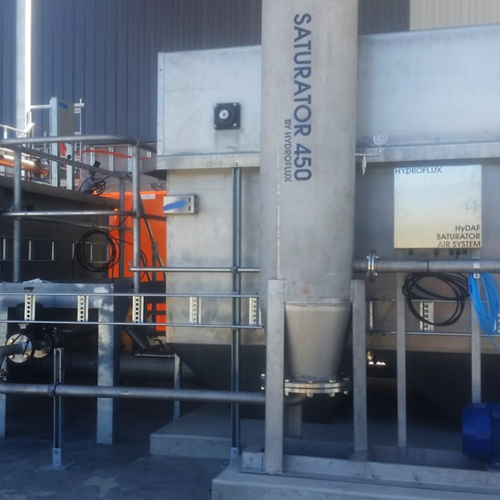 Dissolved air recycle system and DAF at a dairy in NSW
