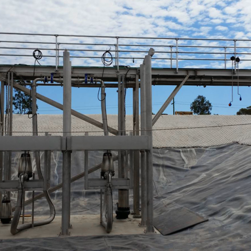 A BNR plant using a custom designed decanter at a saleyard in QLD
