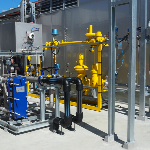 Biogas treatment system at a meat processing plant in NSW 
